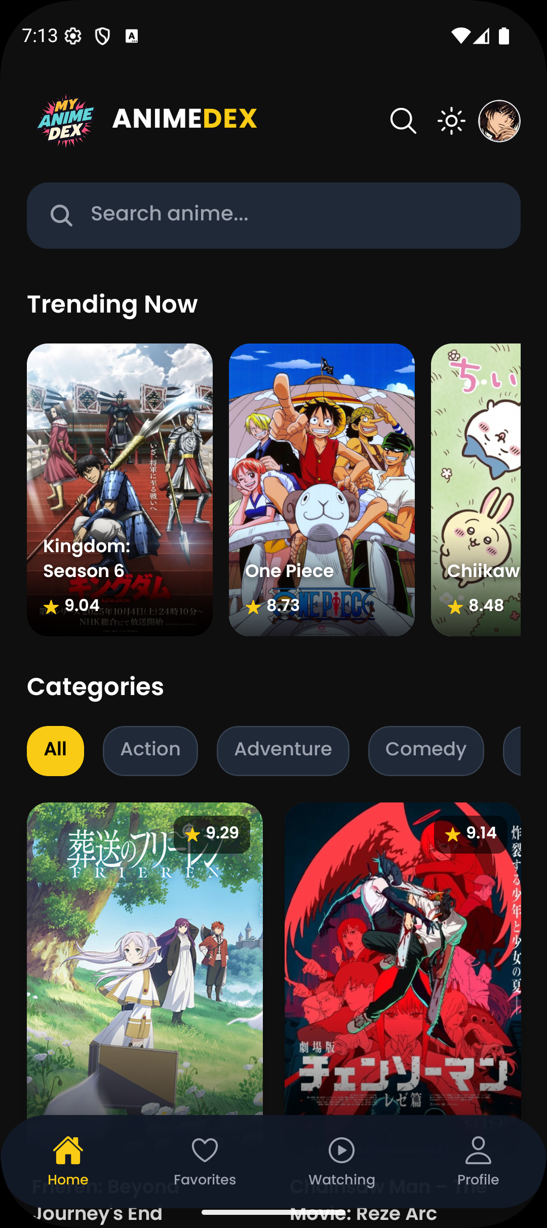 MyAnimeDex App Screenshot